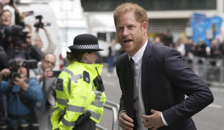 Prince Harry sneaked into a car to avoid the cameras