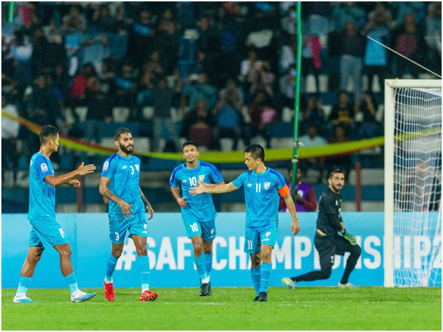 SAFF Football Championship;  Exhausted Green Shirts lose to India