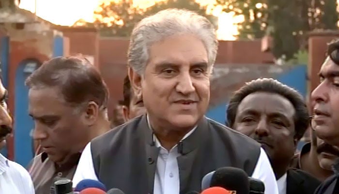 Shah Mehmood Qureshi was released from Adiala Jail