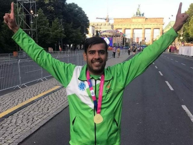 Special Olympics: Ambassador Abid wins gold medal in cycle race