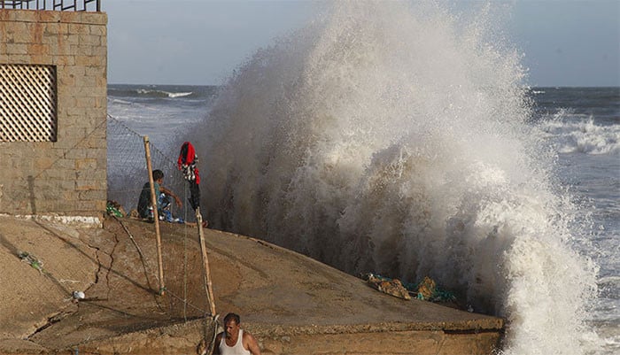 The cyclone is about 910 km away from Karachi, NDMA