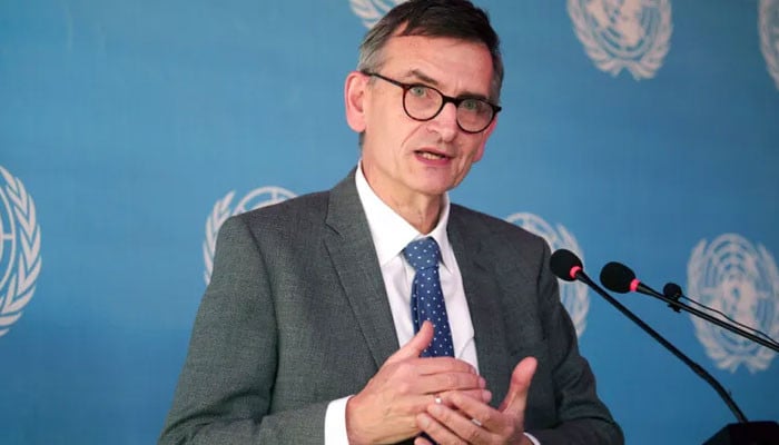 The head of the United Nations mission, Walker Perthes, was declared an undesirable person