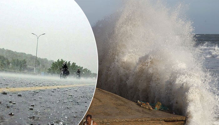 The intensity of Bipar Joy continues, there is a possibility of heavy rain in Karachi between June 13 and 16.