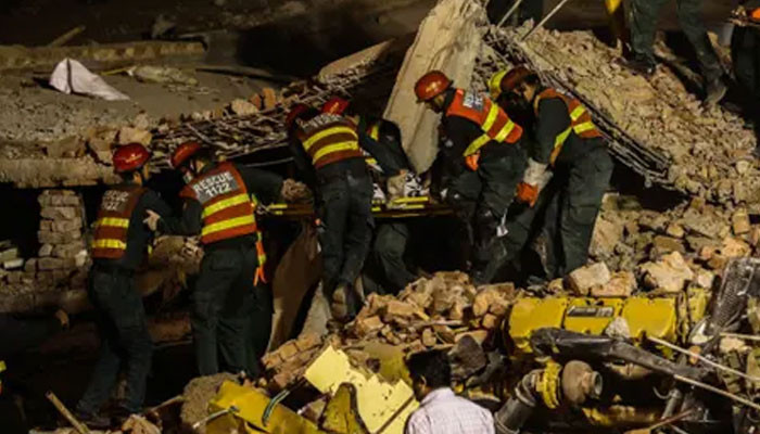 Two girls died when the roof of the house collapsed