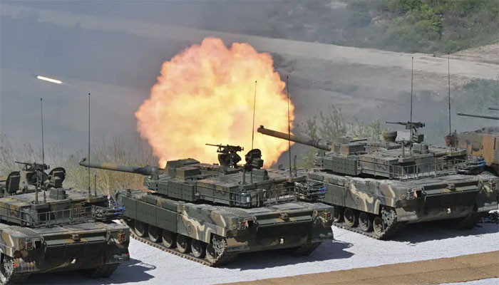 US and South Korea military exercises, North Korea fired 2 missiles