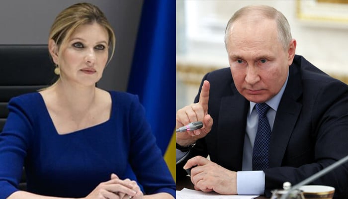 Ukrainian first lady's response to Russian President Putin