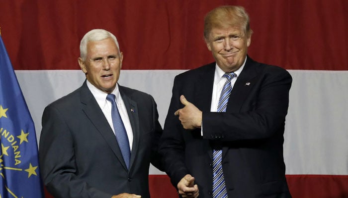 Who is the Republican presidential candidate?  Mike Pence also came against Trump