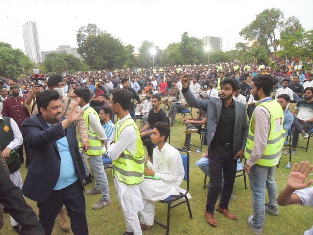 10,000 candidates participated in the entrance test of free IT courses at Governor House