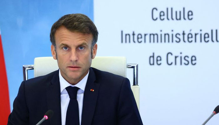 The rise in protests was fueled by social media, the French president said Photo courtesy of Foreign Media