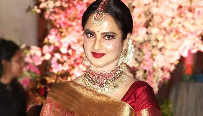 Why is Rekha absent from the film screen since 2014? File photo