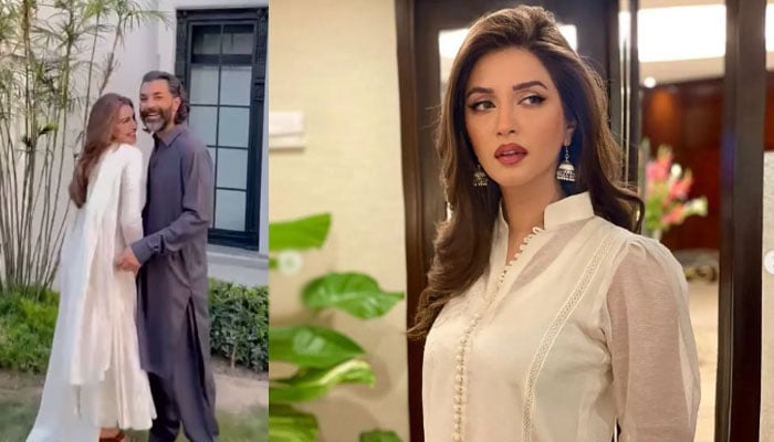 Iman Ali shared a video with her husband after a long time Collage courtesy of Instagram