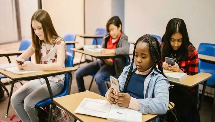 Banning the use of mobile phones in classrooms File photo