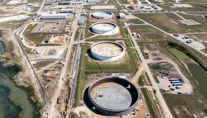 A US strategic petroleum reserve built in Texas.