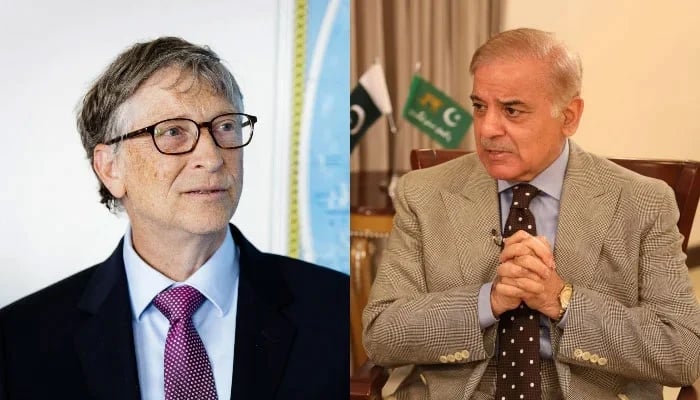 Prime Minister Shehbaz Sharif's telephonic contact with Bill Gates, agreement on close cooperation and collaboration File photo