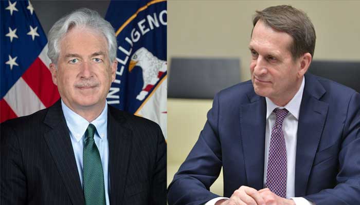 Right Sergei Naryshkin, left William Burns