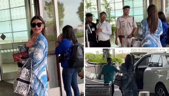 Mouni Rai was stopped from entering the Mumbai airport after forgetting her passport Courtesy: Hindustan Times.