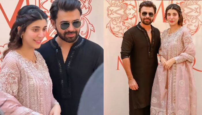 Fans are very happy to see Urwa Hussain and Farhan Saeed together at the event