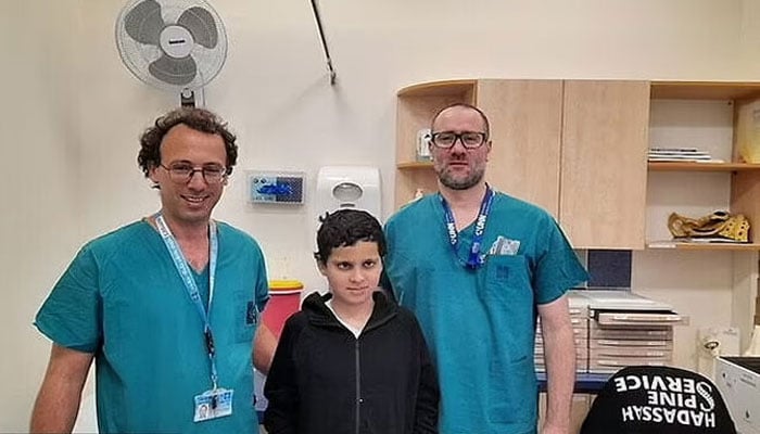 Israeli doctors have reattached a Palestinian child's head severed from its spinal cord Courtesy: Mail Online London.