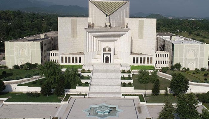 Trial of civilians in military courts will be heard tomorrow on the request of President Supreme Court Bar Supreme Court of Pakistan—File photo
