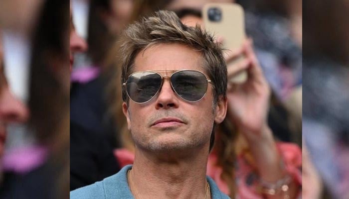 Brad Pitt is also the center of attention in the Wimbledon final