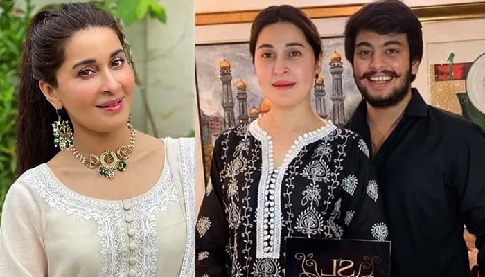 People think I am my son's girlfriend, Shaista Lodhi complains Actress and Dr. Shaista Lodhi with her elder son