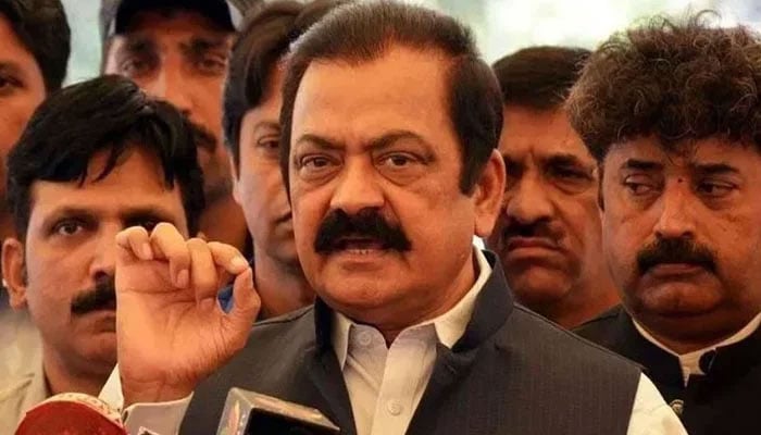 Chairman PTI should be punished for false drama of cipher: Rana Sanaullah Federal Interior Minister Rana Sanaullah - File photo