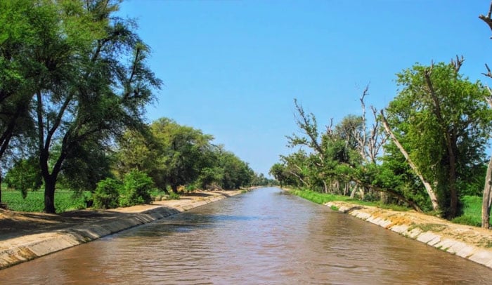 Flooding in Raikot Mathath Nala due to melting of glaciers in Diamar File photo