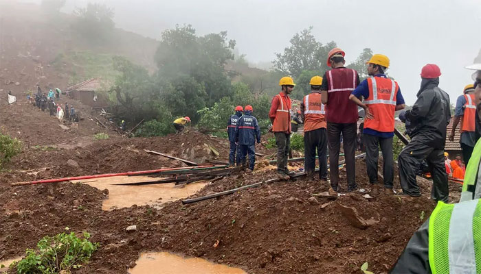 Heavy rain in Maharashtra, 16 people killed in landslides Photo courtesy of The New York Times.