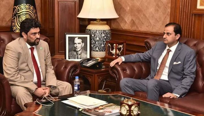 Meeting of Mayor Karachi with Governor Sindh, discussion on development plans of the city Twitter, file photo.