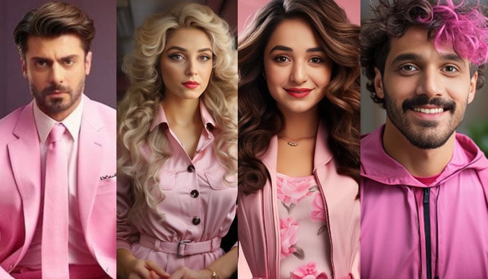 AI technology presents Pakistani actors as 'Barbie and Kane' Photos, Instagram