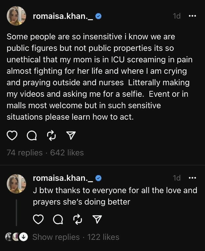 Romeesa Khan taught fans to adopt a moral attitude