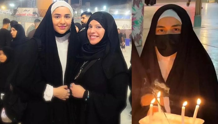 Photos from Imam Hussain's tomb of Yamuna Zaidi went viral Photos courtesy of Social Media
