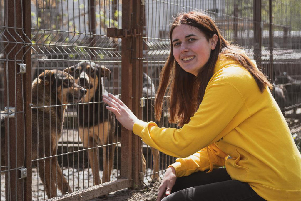 Young people are working together, with UN support, to help animals in Kropyvnytskyi, Ukraine.