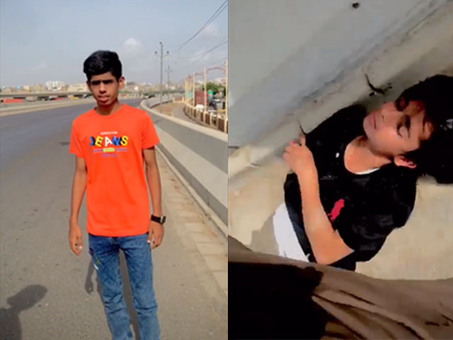 Speeding car collides with tick-talkers on Lyari Expressway, video goes viral