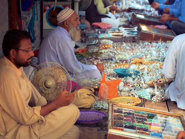 Ancient market of precious and rare stones in Lahore