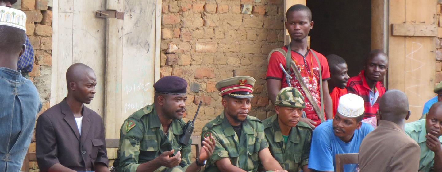 Ntabo Sheka (second from left) led an armed group in eastern DR Congo. (file) Ntabo Sheka (second from left) led an armed group in eastern DR Congo. (file)