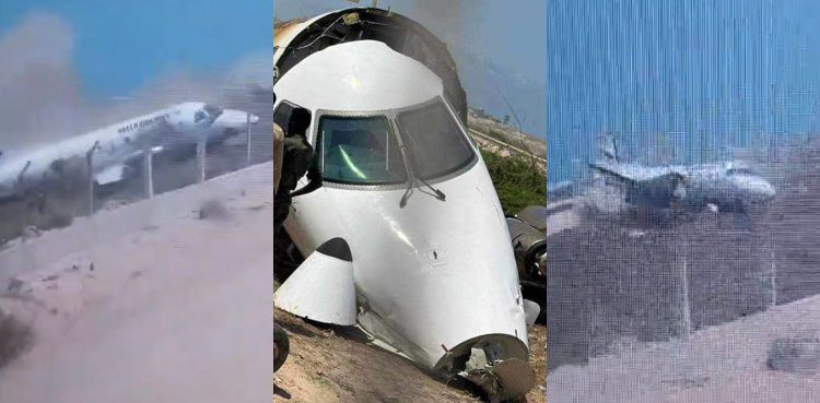 A passenger plane suffered a terrible accident during landing, the video went viral