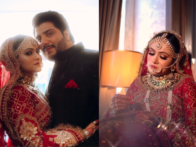 Actress and social media star Sahar Hayat tied the knot