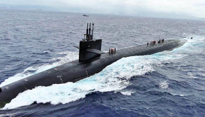 After four decades, an American submarine equipped with nuclear missiles reached South Korea