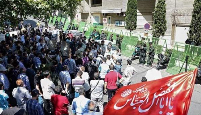 Desecration of the Holy Quran, protest outside the Swedish Embassy in Iran