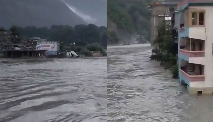 Flooding of rivers in Chitral due to rains, Raila washed away many houses