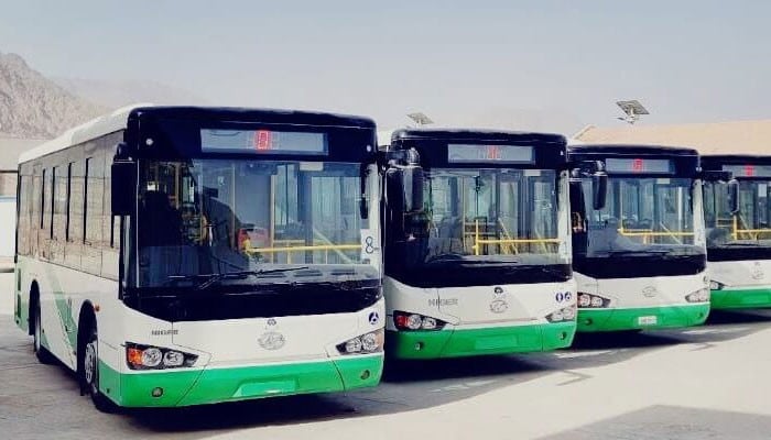 Green bus will run on the streets of Quetta from today