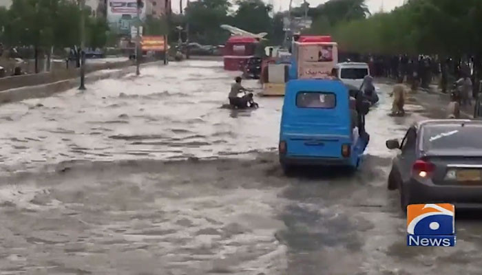 Light rain in Sarjani and North Karachi has opened the pool for cleaning the drains