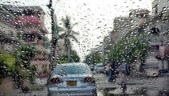 Light rain in different areas of Karachi