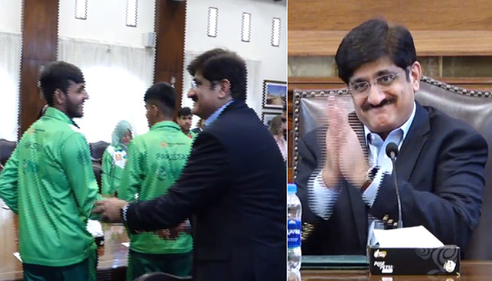 Meeting of Special Olympics athletes with Chief Minister Sindh