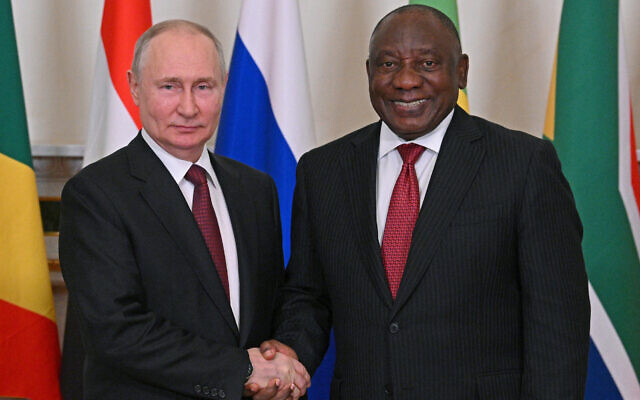 Putin eased the South African president's great difficulty