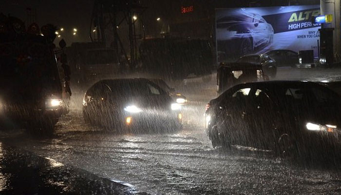 Rain in Karachi is forecast to continue till tonight