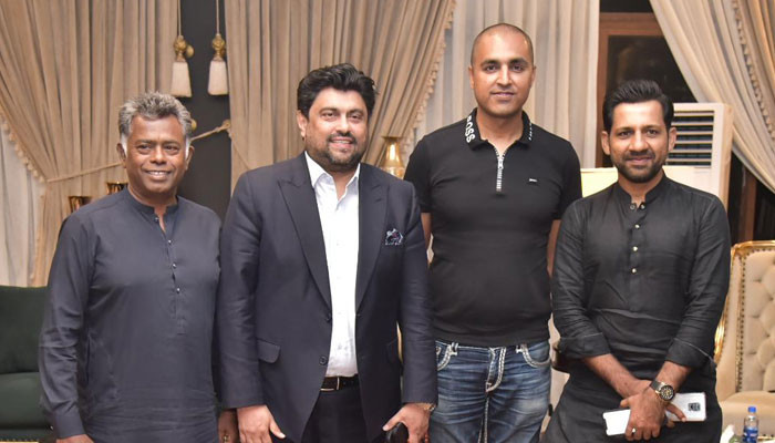 Sarfaraz Ahmed meeting with Governor Sindh, discussing the promotion of cricket in the province