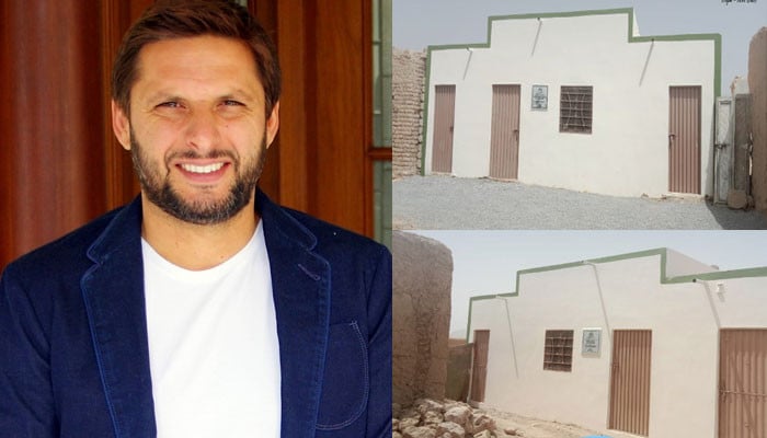 Shahid Afridi Foundation has constructed 110 houses for flood victims