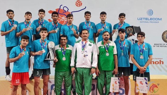 Silver medal for Pakistan in Central Asia U-16 Volleyball Championship